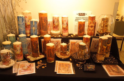 Encaustic Candles "Handcrafted for the Holidays" at Studios on the Park, Paso Robles, © B. Radisavljevic