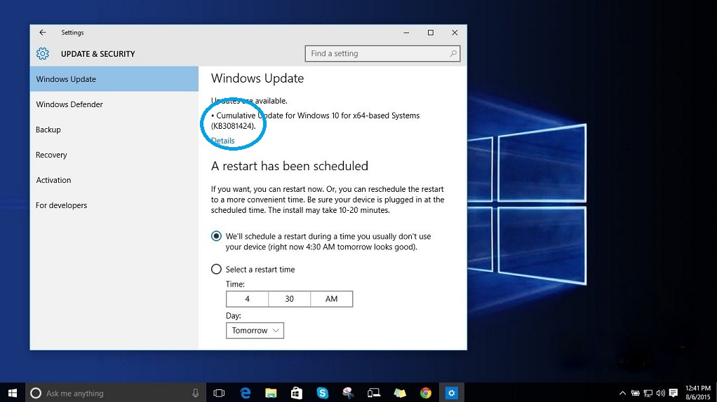 Windows 10 Reboot Loops after Update KB3081424 Tech Tricks