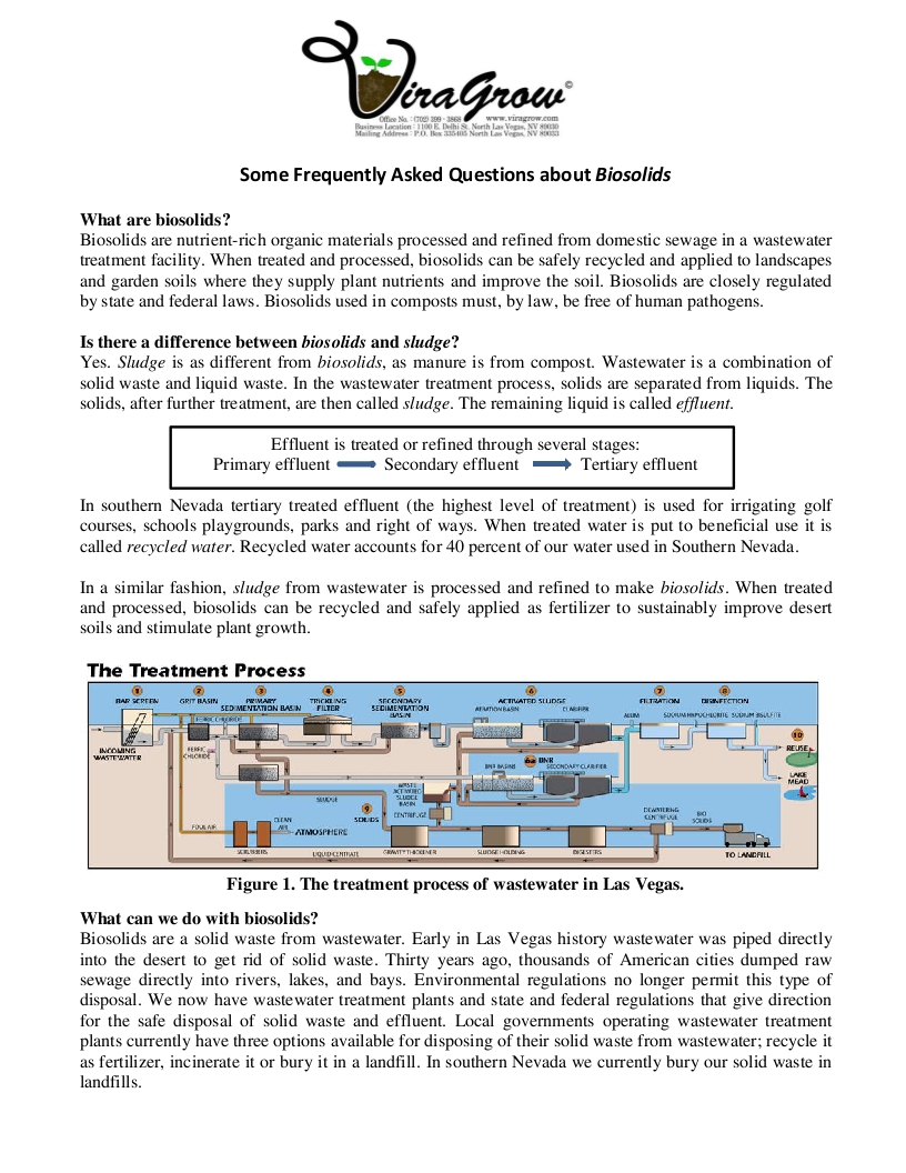 Viragrow Delivers! Are Biosolids Safe to Use?