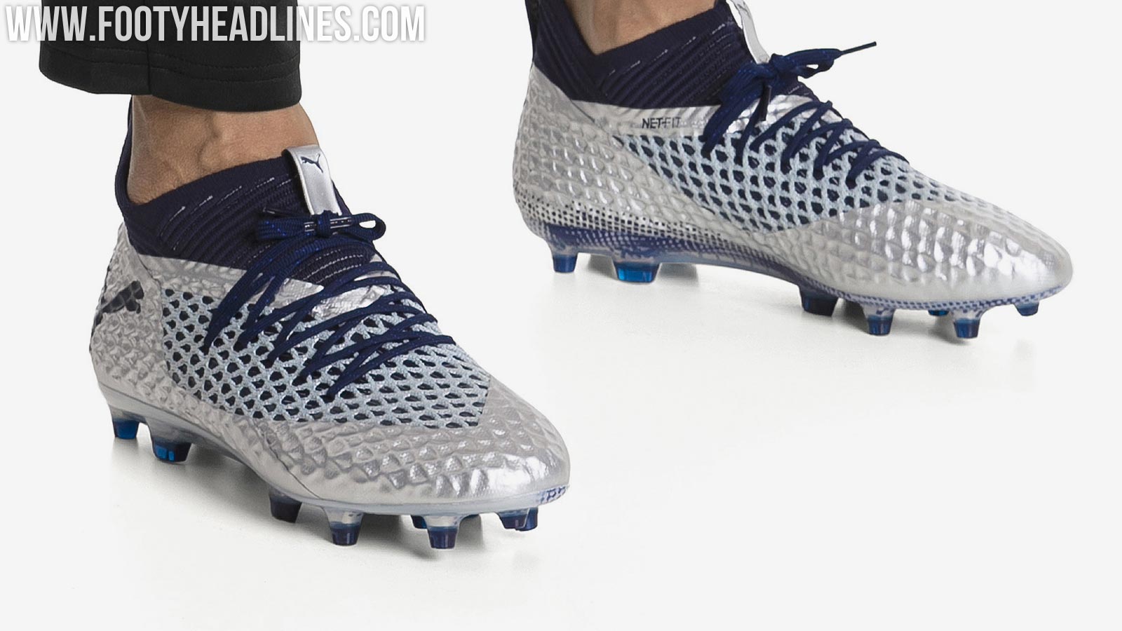 Silver / Navy Puma Future 2 Netfit 'Stun Pack' Boots Leaked - Footy