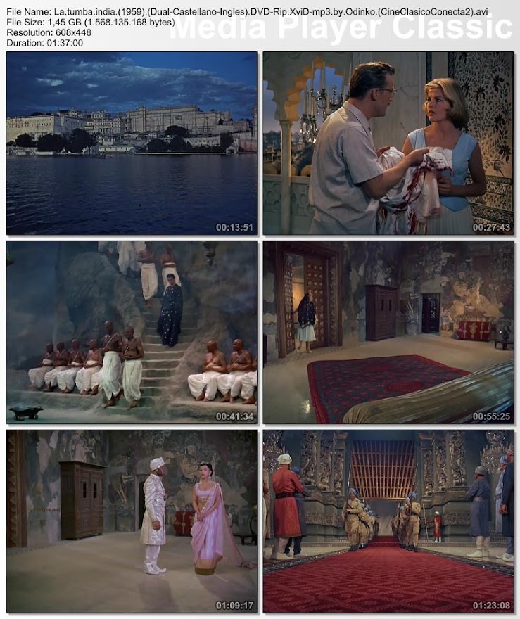 La tumba india 1959 Secuencias de la película