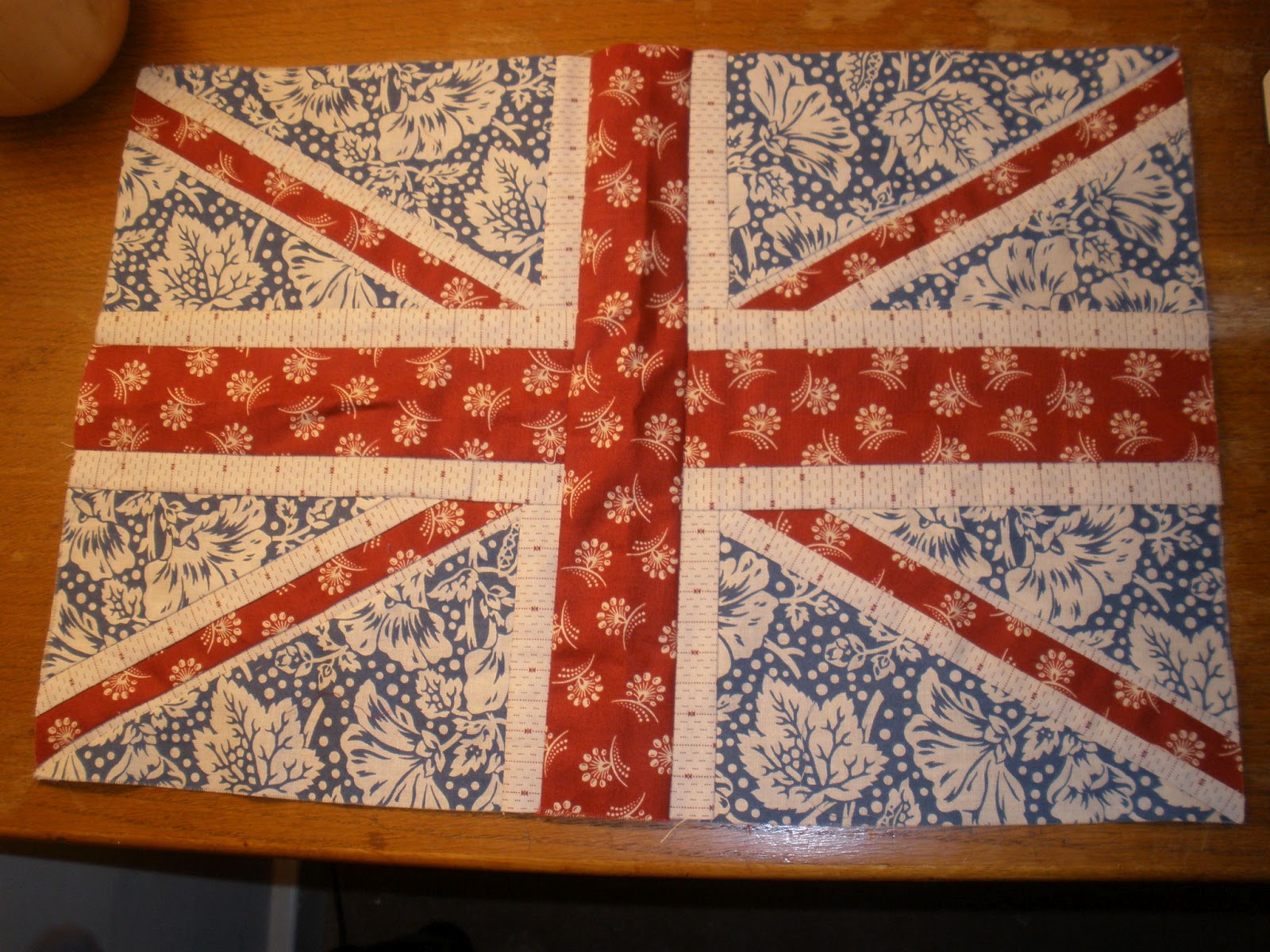 [Amy's] Crafty Shenanigans Union Jack block (for quilt or cushion)