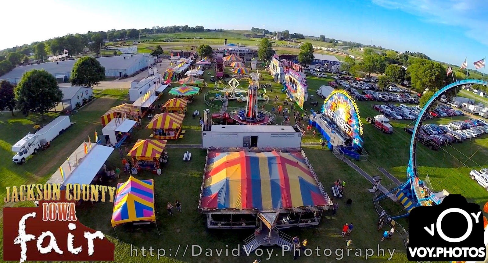 JC Fair 2015 Ferris Wheel High Vantage Point View