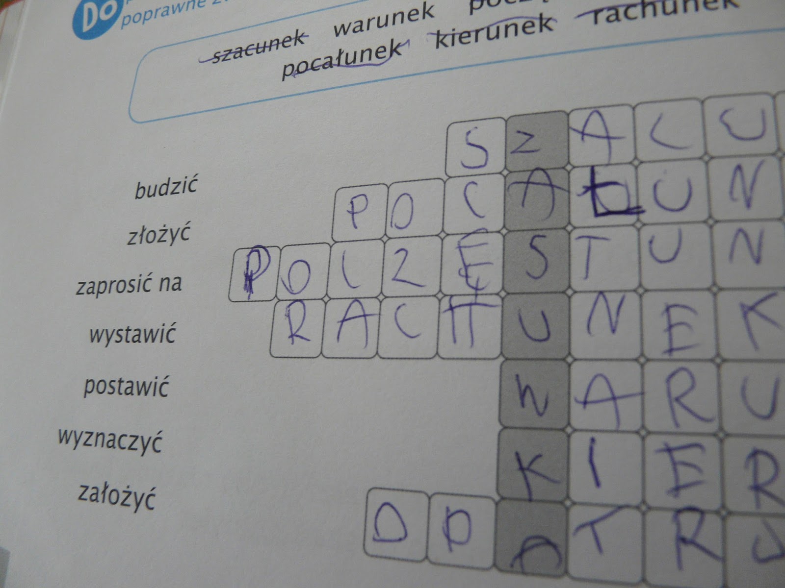 Wytrwałość I Konsekwencja W Dążeniu Do Celu Krzyżówka Dwa Wyrazy Ejotkowe postrzeganie świata: Piotr Borys, Anna Halasz "Pisz bez błędów