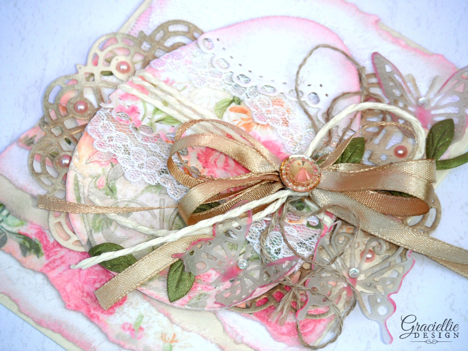 Easy Shabby Chic Easter Card br small Using an line Printable