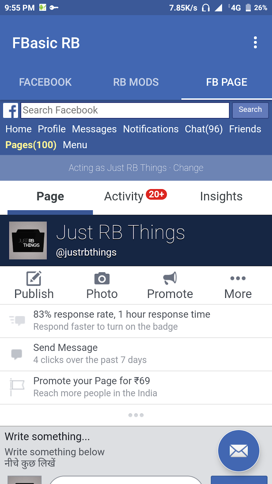 FBasic RB Use FB in mbasic Webview Fastest Facebook Ever RB Mods