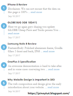5 Design Recent Post Widgets Code For Blogger 5 Design Recent Post Widgets Code For Blogger