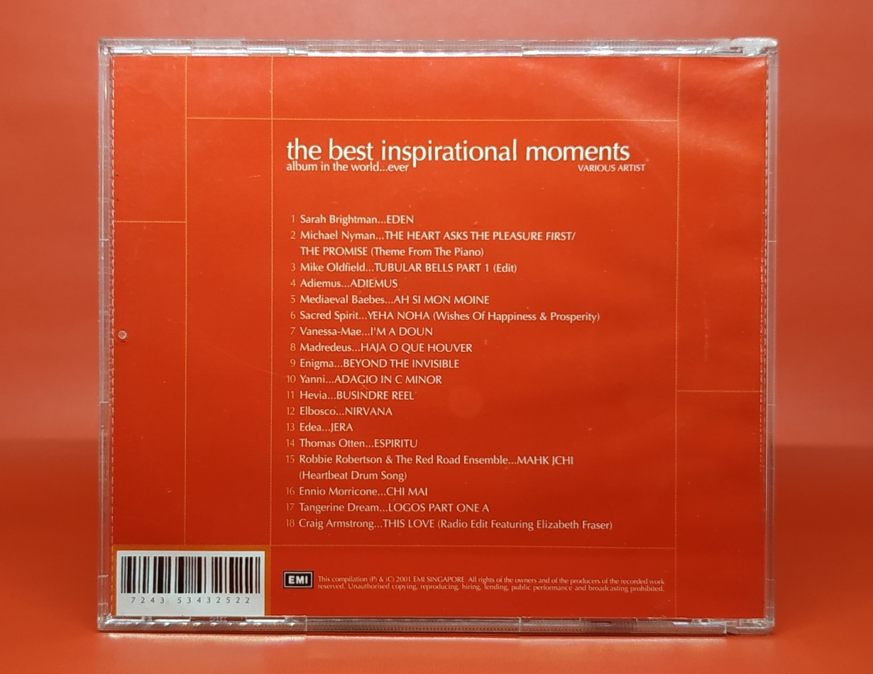 CD THE BEST INSPIRATIONAL MOMENTS ALBUM IN THE WORLD EVER IMPORT GUDANG MUSIK SHOP