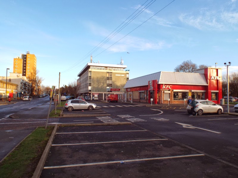 Photographs Of Newcastle Cowgate Roundabout and Shops