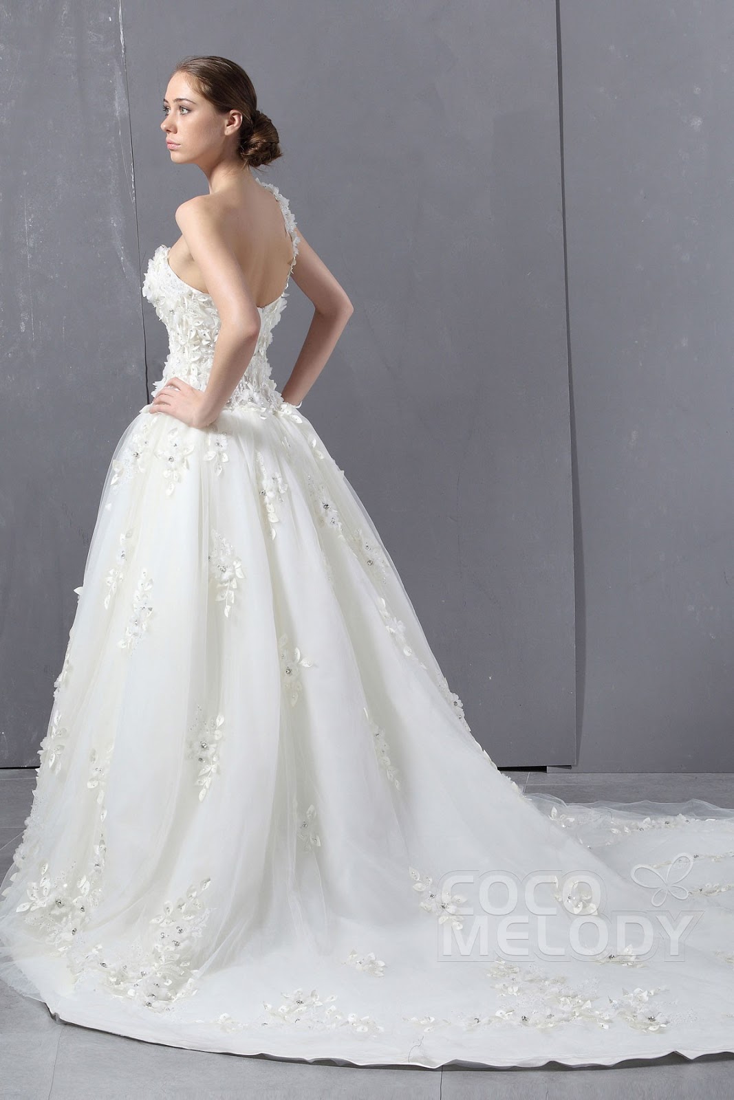 bright white wedding dress