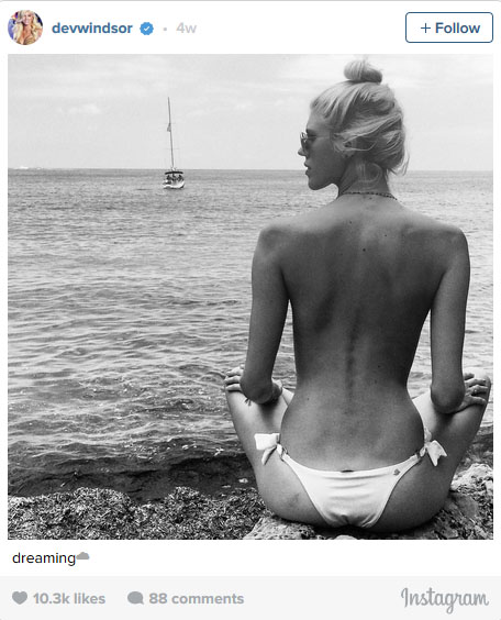 libera el pezon modelos desnudas instagram devon windsor