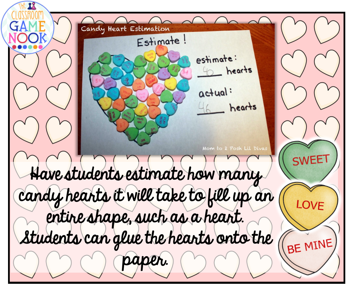 The Classroom Game Nook: 6 Ways to Use Candy Hearts for Valentine's Day
