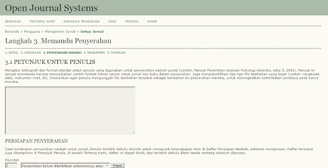Manajemen Jurnal Open Journal System Manajemen Jurnal Open Journal System