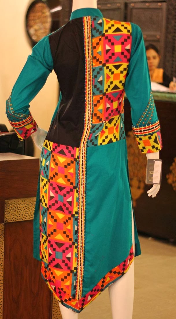 Zahra Ahmed the Pakistani Designer Design 2 Piece Long Shirt Color