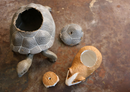 Over on eHow: DIY Plastic Toy Animal Planters | 17 Apart