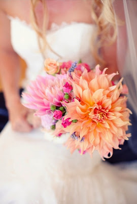 Dahlia wedding flowers