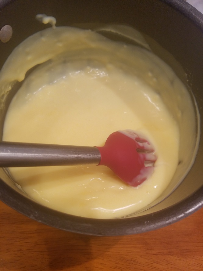 this is the homemade pastry cream to fill the St. Joseph's Day pastries