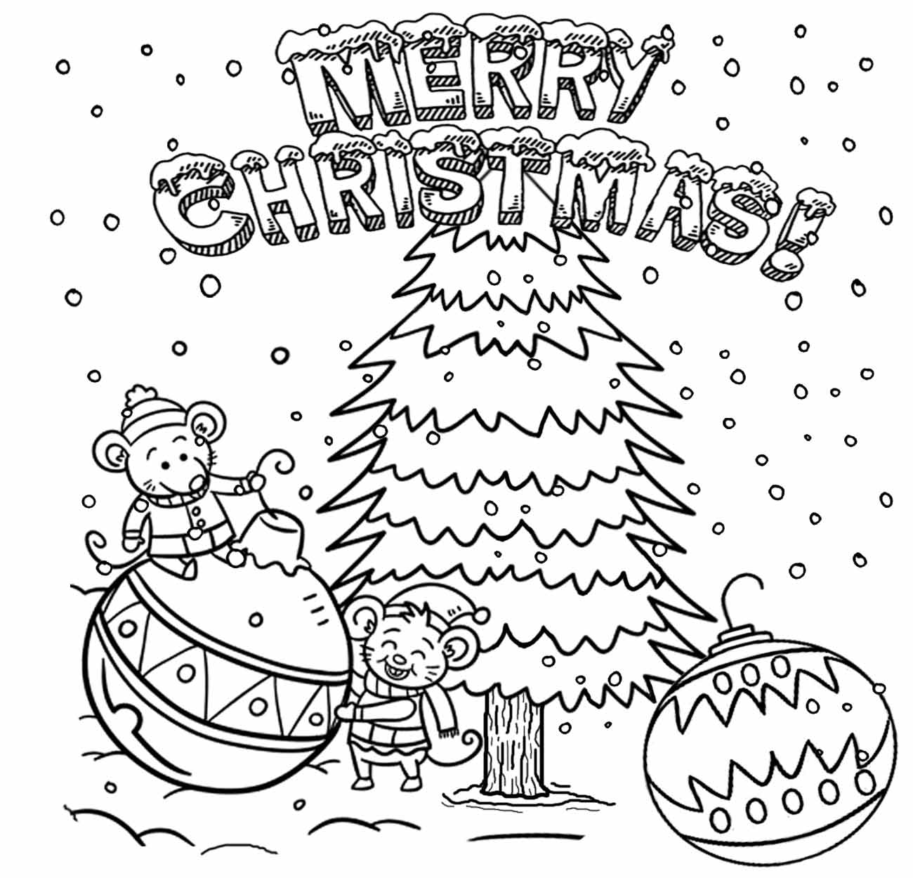 Christmas Drawing Printable