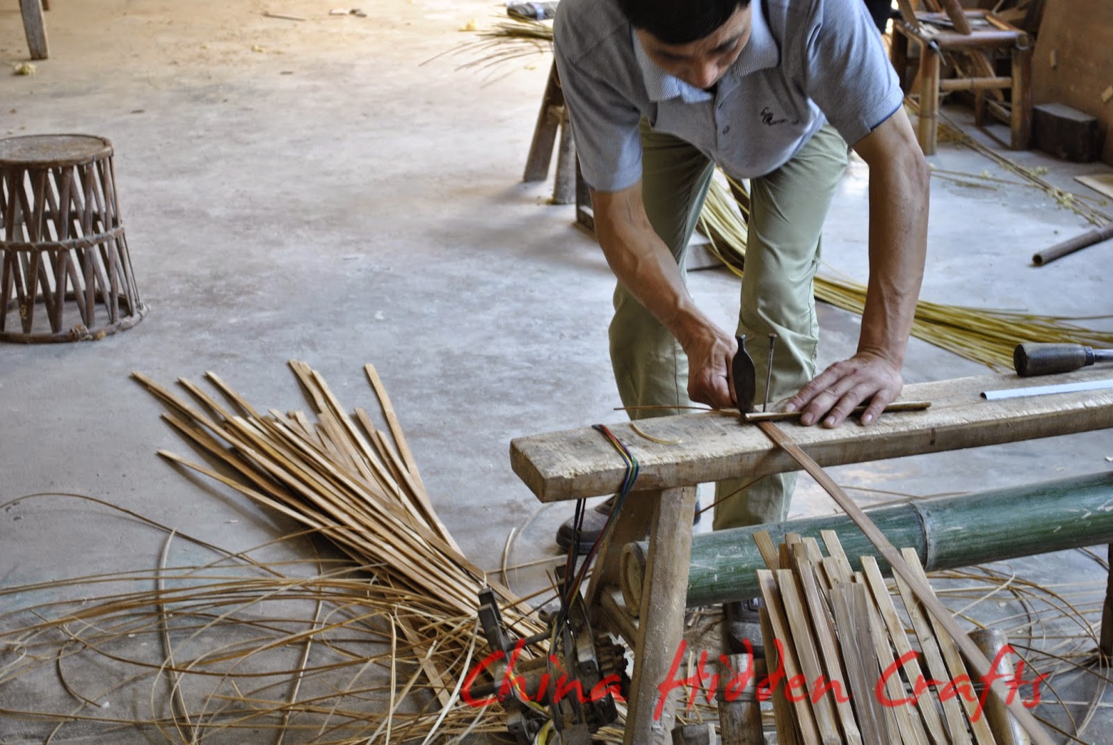 China Hidden Crafts Bamboo Weaving Art
