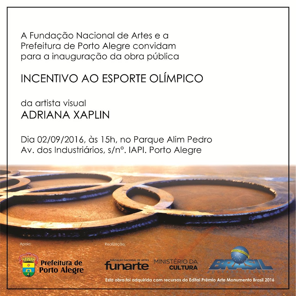 Arte Monumento Brasil2016 - Adriana Xaplin - Porto Alegre - RS
