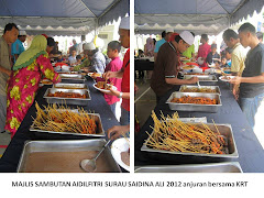 Majlis Sambutan Aidilfitri Surau Saidina Ali 2012 anjuran bersama KRT