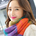Elegant Color Block Scarves
