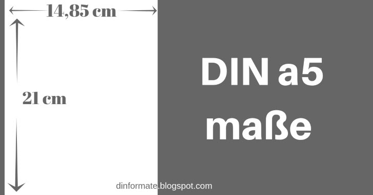 DIN A5 Maße | DIN Formate