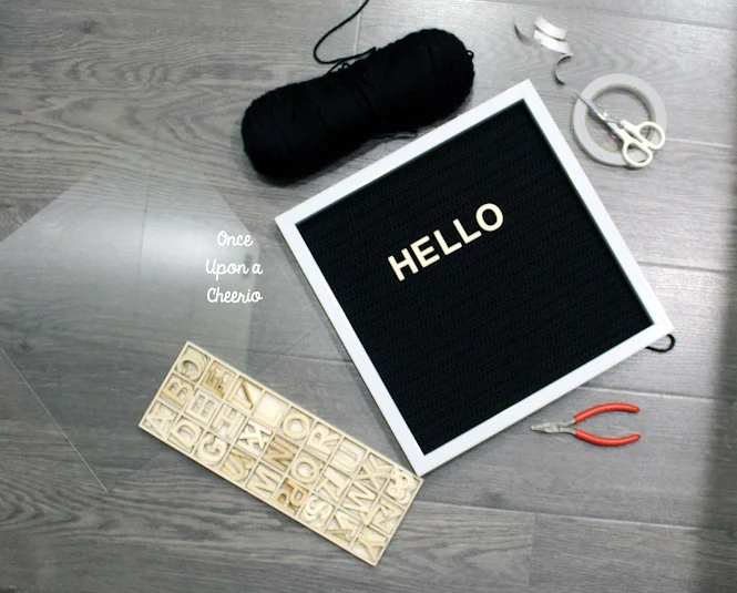 How to DIY Crochet this Letter Board Tutorial