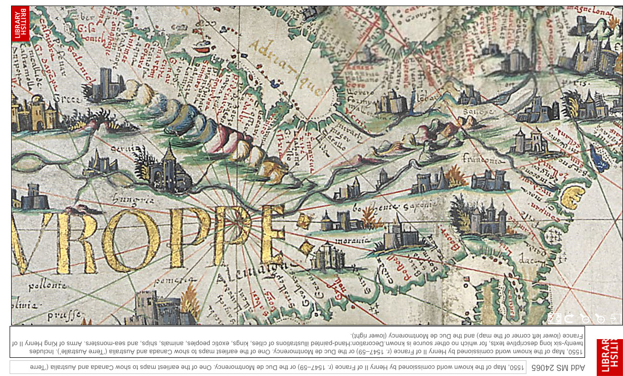 Regensburg historisch 1550 Regensburg in der Weltkarte von Pierre
