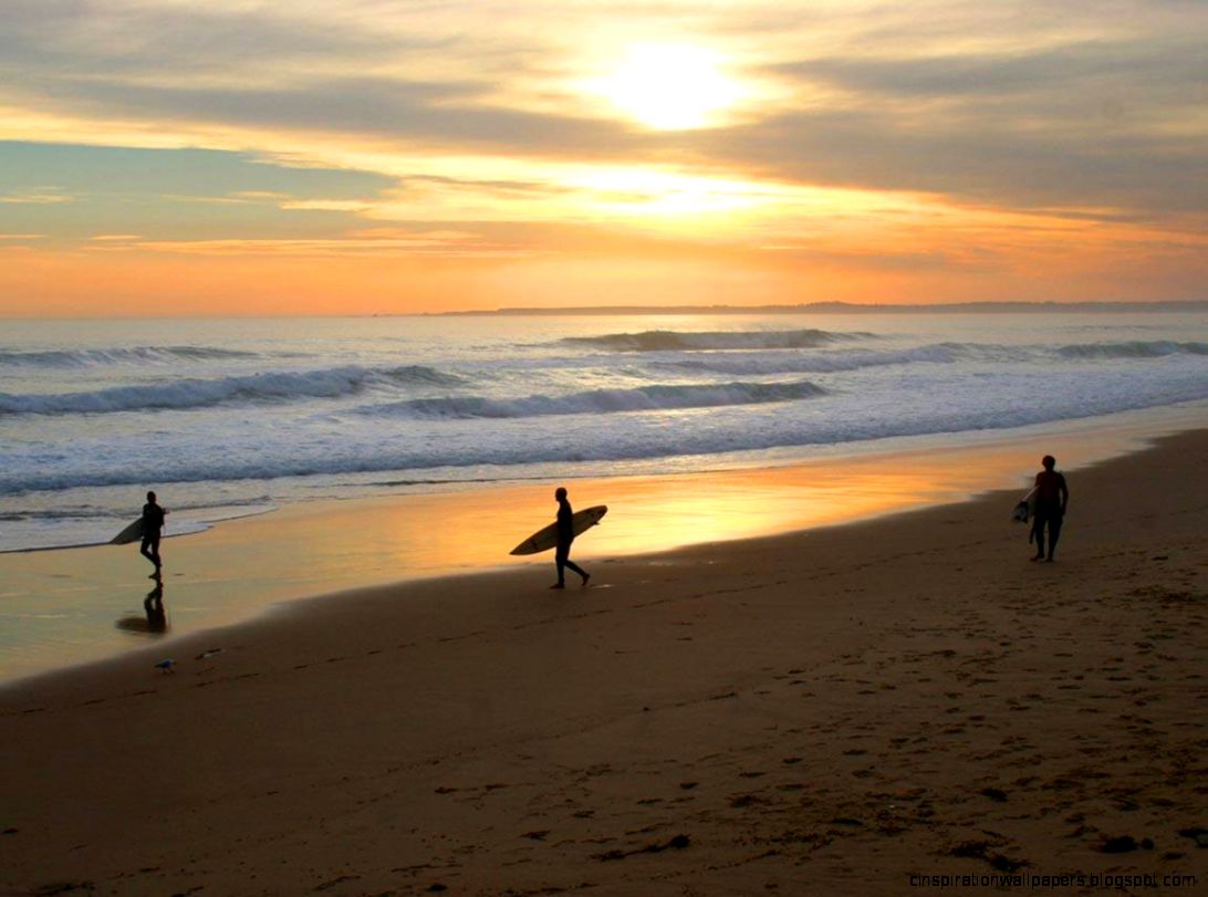 Surfers at Cape Woolamai Phillip Island Victoria Australia