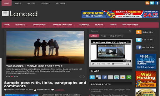 Lanced Blogger Template