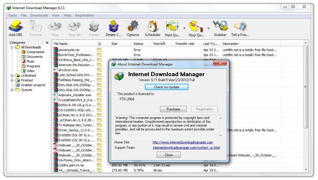 internet download manager 6.11 free download with crack file