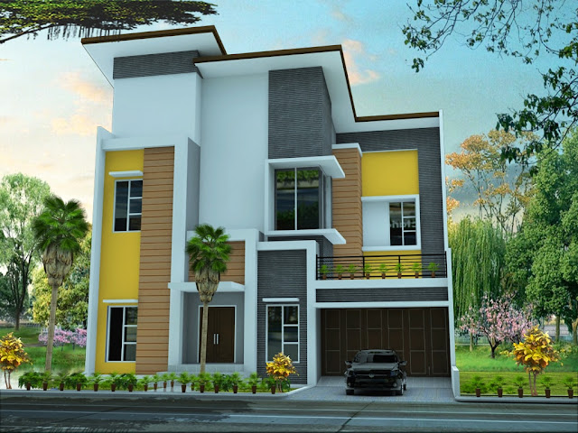 Contoh desain rumah minimalis type 70 dua lantai Contoh desain rumah minimalis type 70 dua lantai