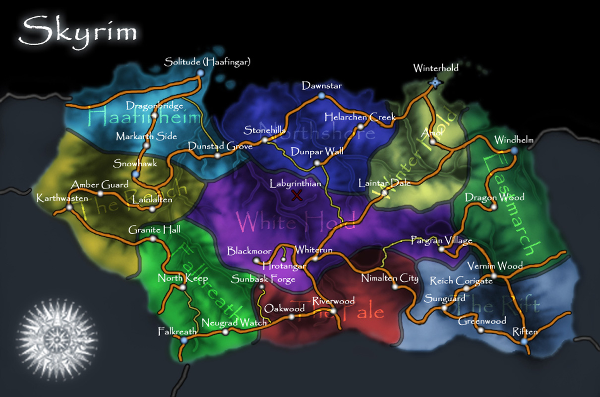 High Resolution Skyrim Maps - GamingReality
