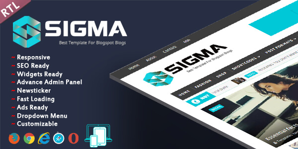 Sigma Cover Sigma Responsive Seoptimized Blogger Theme