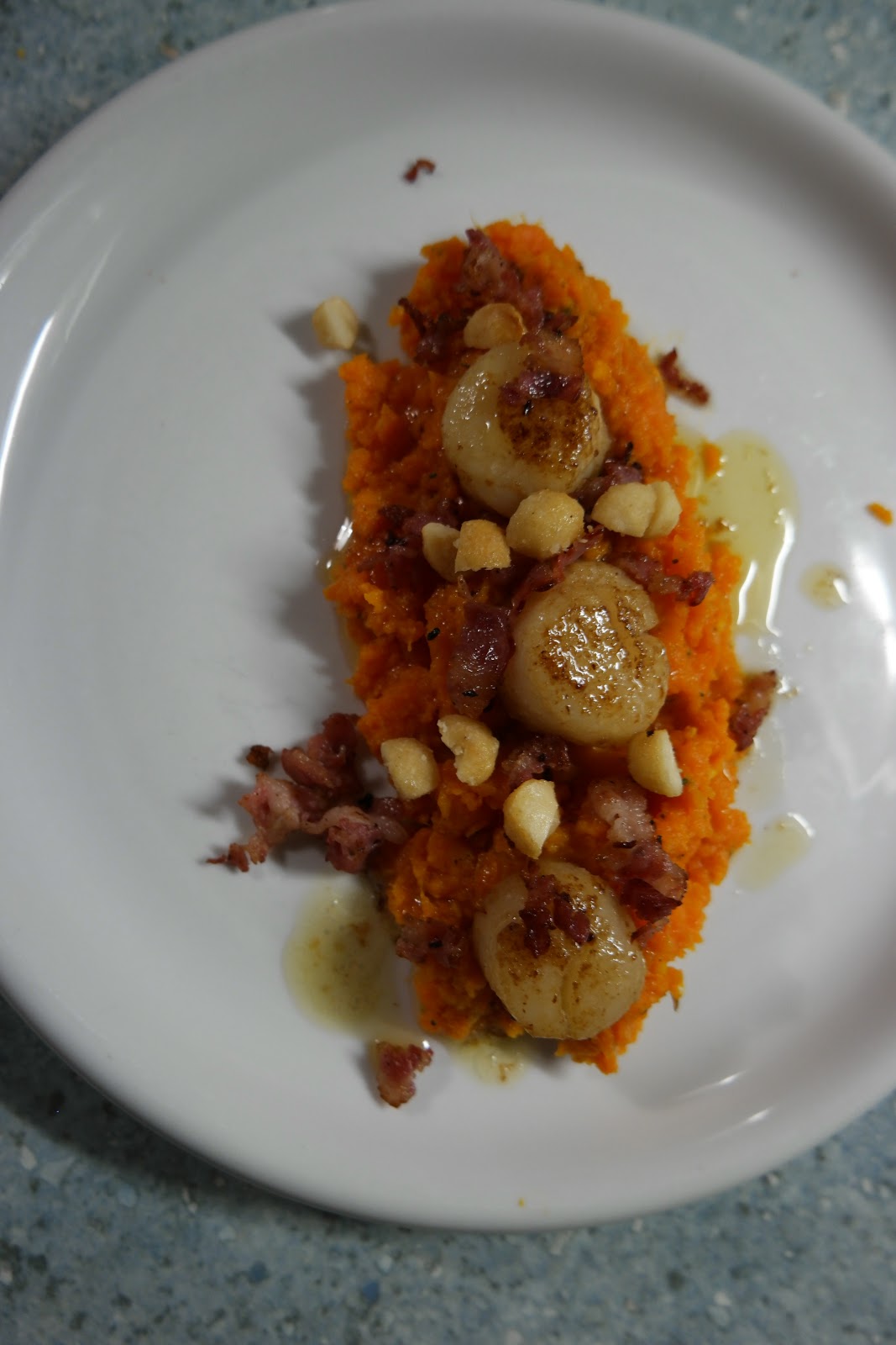 Genuss - immer &amp; überall: Tiefseescallops mit Orangen-Süßkartoffelpüree ...