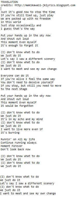 F.T Island - JUST DO IT lyrics + translation - Do It Do It Song