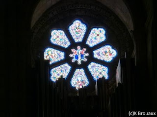 Intérieur de la cathédrale, la rosace