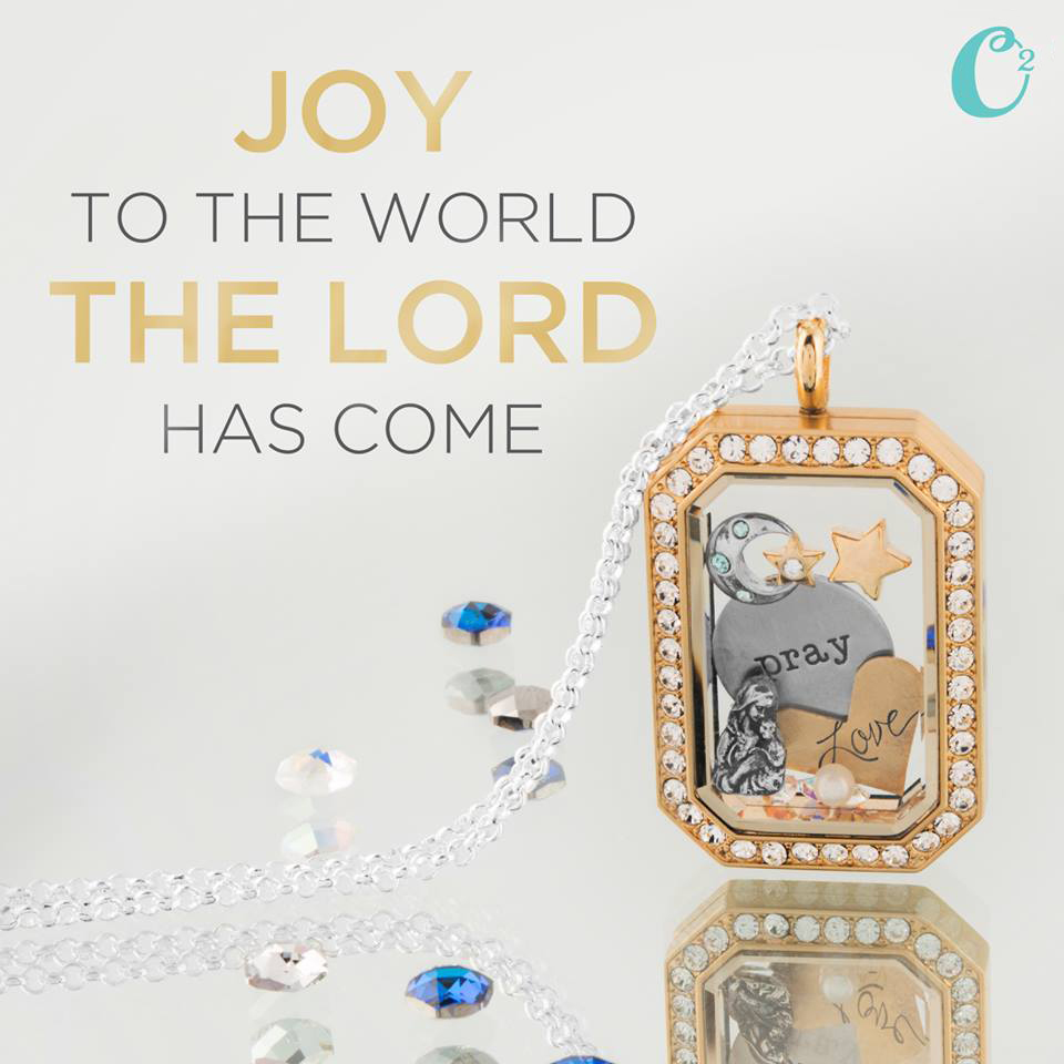 Joy to the World. Create an Origami Owl Heritage Locket filled with holiday charms | Shop StoriedCharms.com