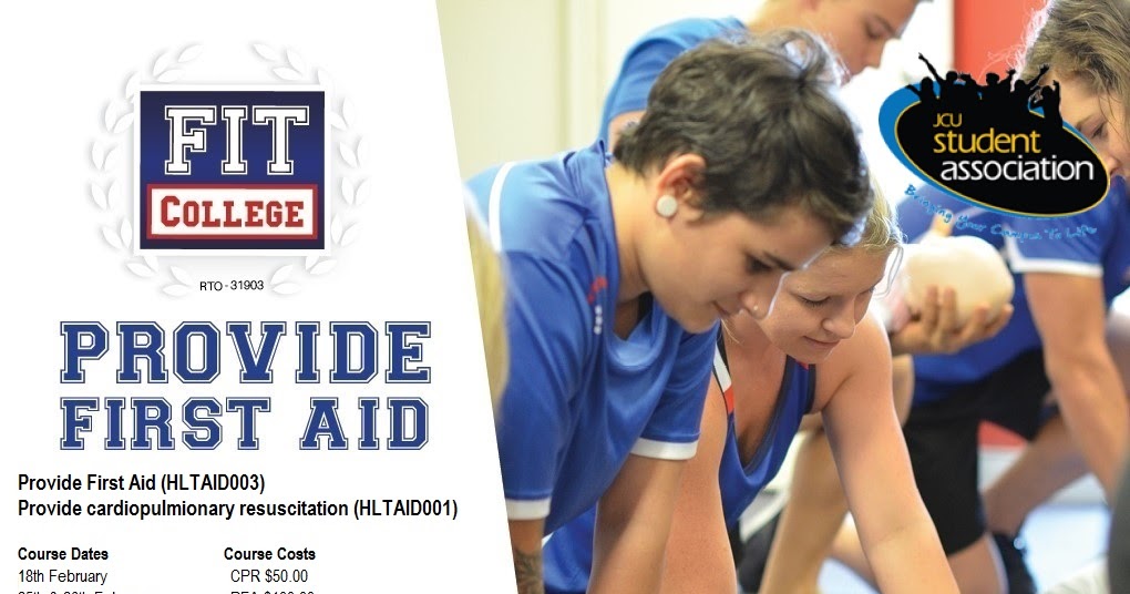 JCU College of Healthcare Sciences First Aid Training JCU Townsville