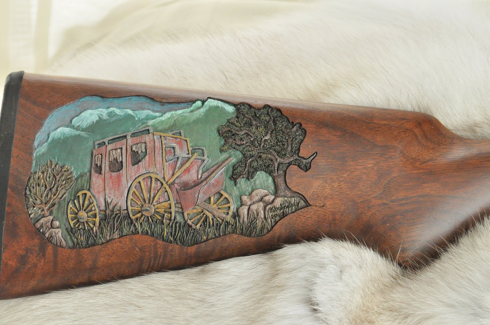 Awesome Pics Gunstock, Woodcarving and Engraving Kevin's