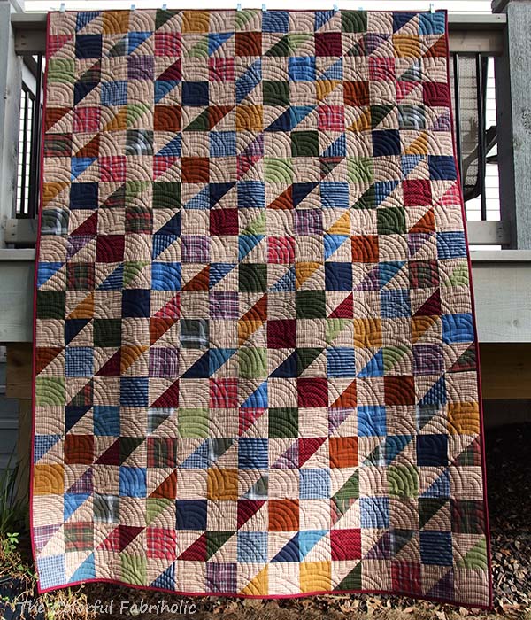 The Colorful Fabriholic Gary's Flannel Quilt