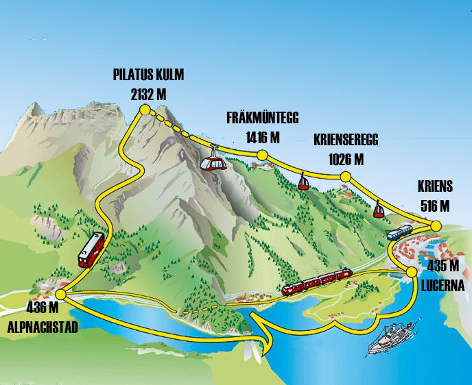 Mt. Pilatus Map