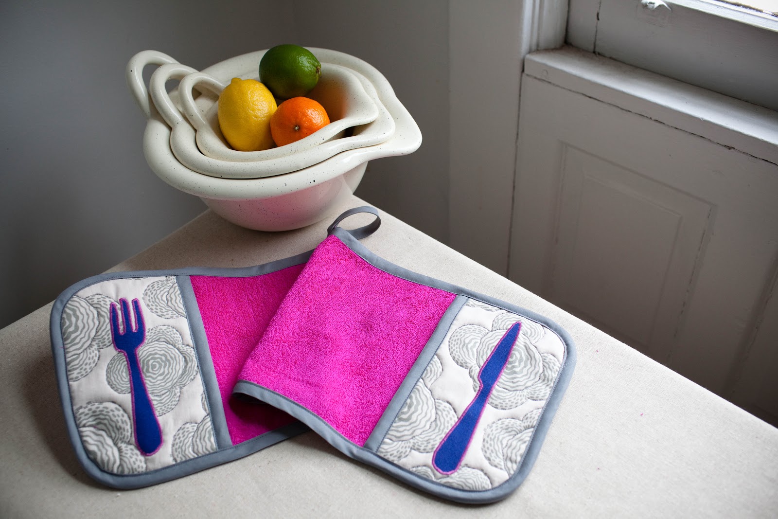 a little gray Double Potholder Tutorial