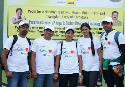 Reena Raju heart transplant lady from karnatka in go cycling go green