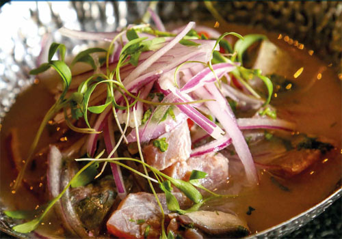 Cebiche de caballa al estilo norteño