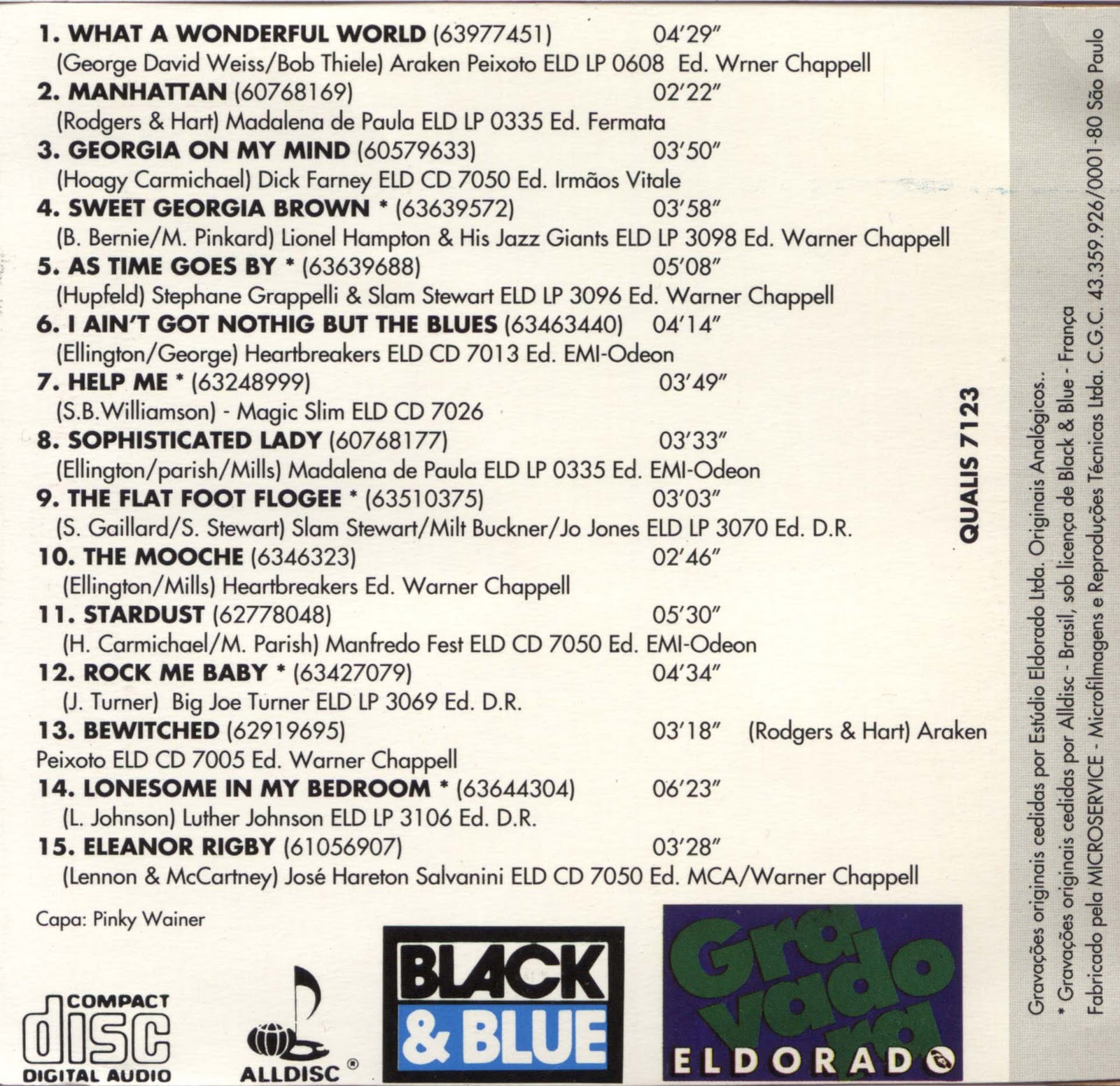 LA PLAYA MUSIC OLDIES QUALIS MUSIC COLLECTION CLASSICS 1994