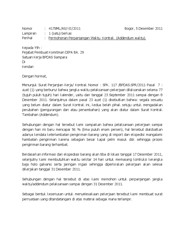 Contoh Surat Perjanjian Kerjasama Proyek - October 2016 contoh surat perjanjian kerjasama proyek october 2016