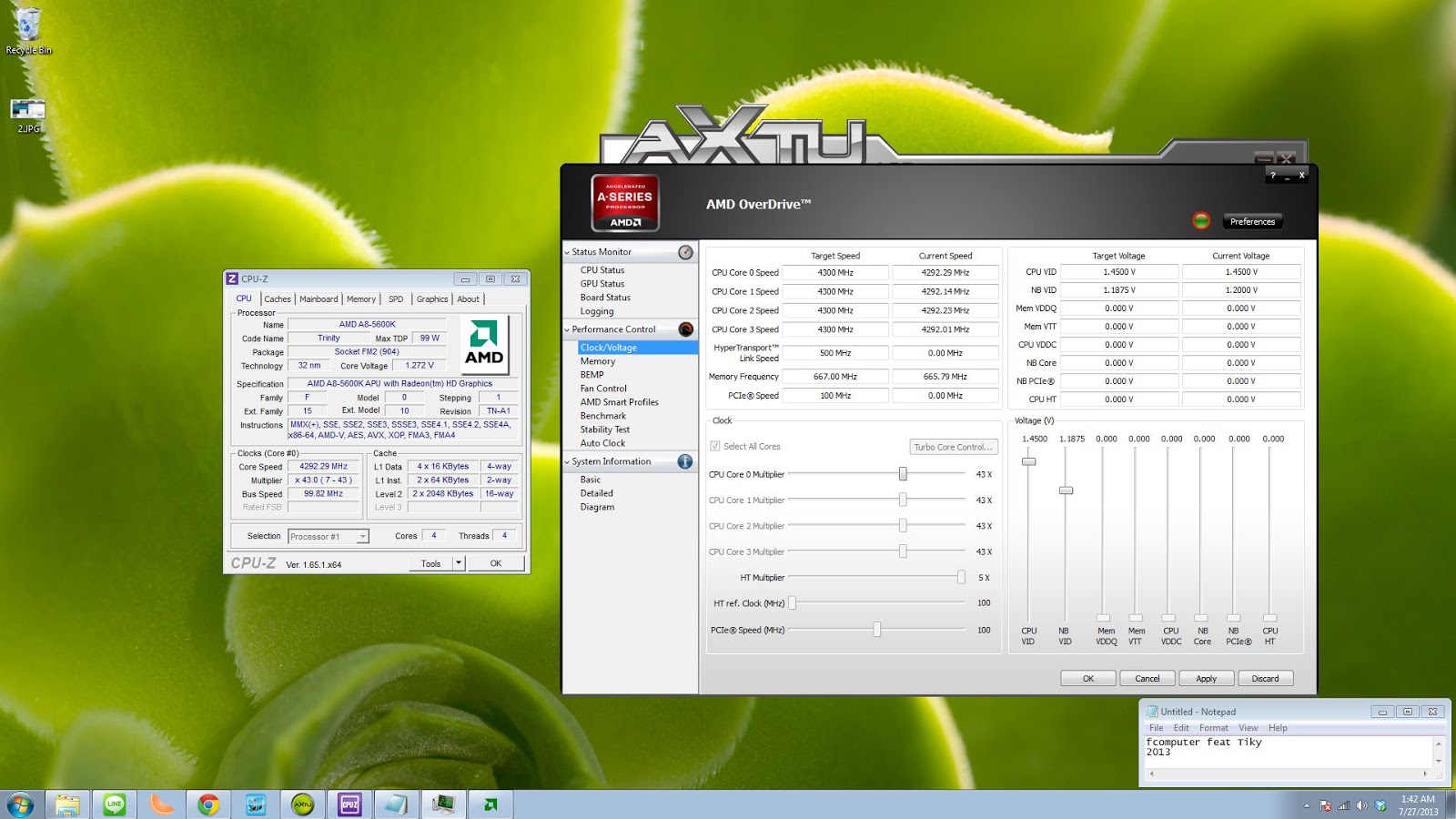 Amd firmware. Amd overdrive. как пользоваться амд овердрайв. a8 5600k cpu z.