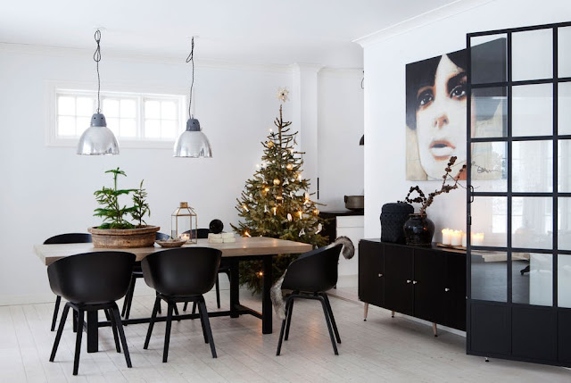 Noël 2017 / A Oslo une maison sobrement décorée /